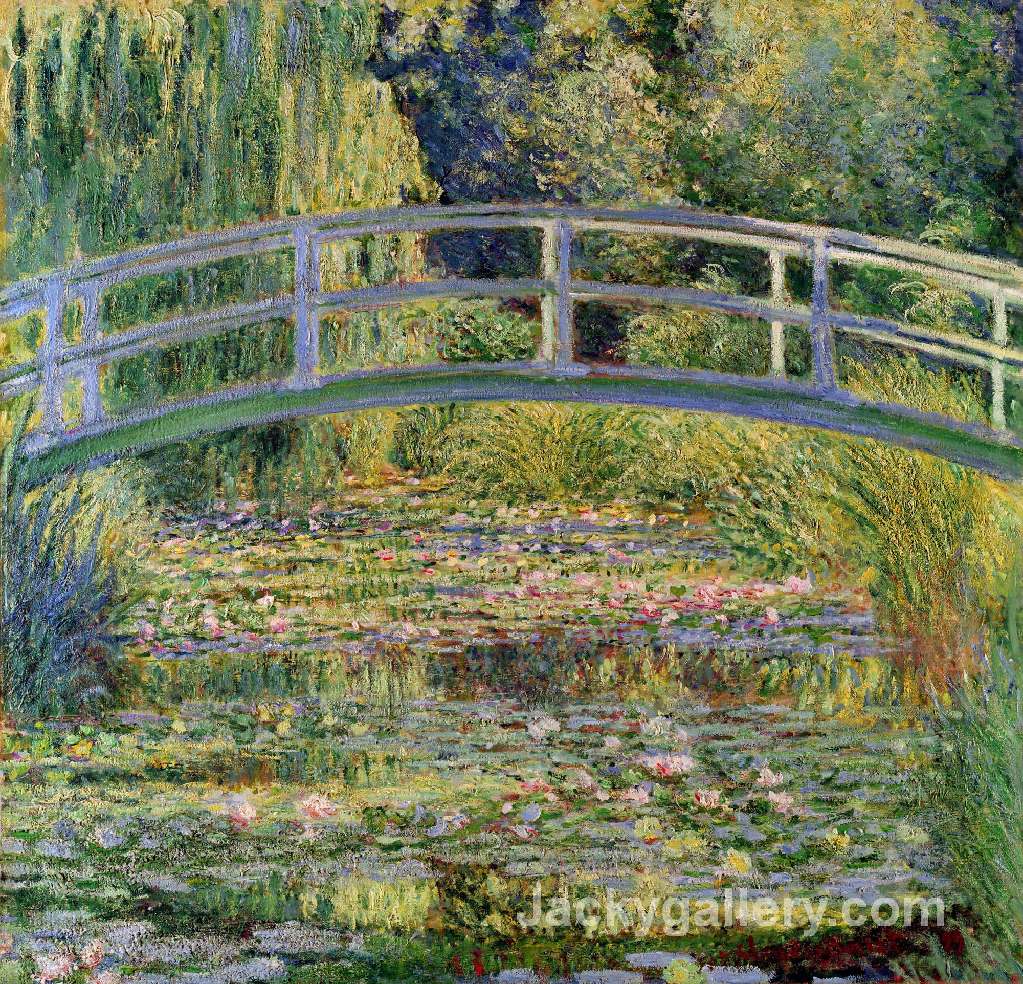 The Japanese Bridge (The Water-Lily Pond) by Claude Monet paintings reproduction - Click Image to Close